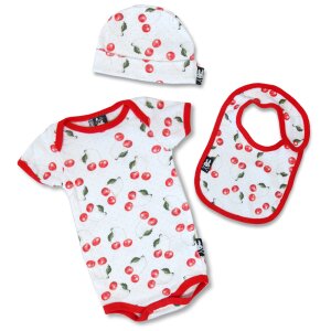 SIX BUNNIES Baby Kirsch Set 3- teilig