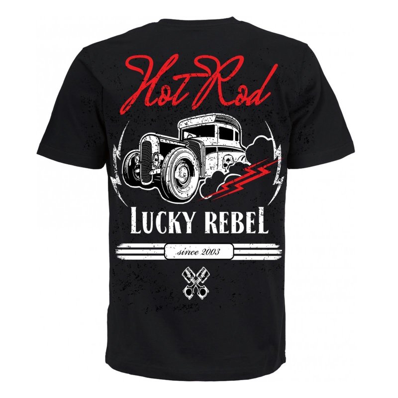 LUCKY REBEL Kids T- Shirt Hot Rod black