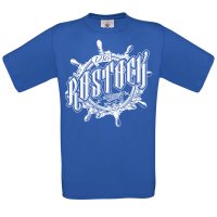 SKULL DIVE Mens T-Shirt Rostock Oldstyle royal blue