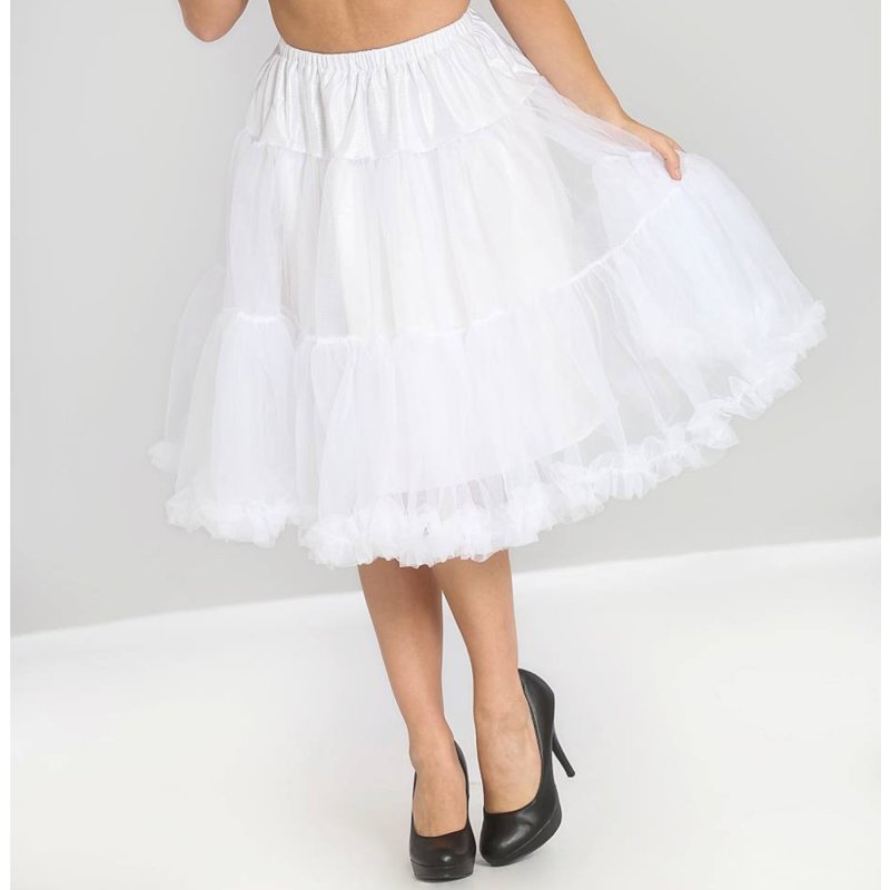 HELL BUNNY Polly Petticoat white XS/S