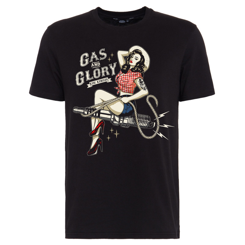 KING KEROSIN T-Shirt Gas & Glory black M