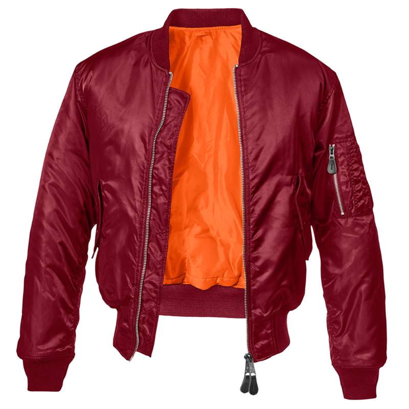 BRANDIT MA 1 Jacket burgundy 3XL