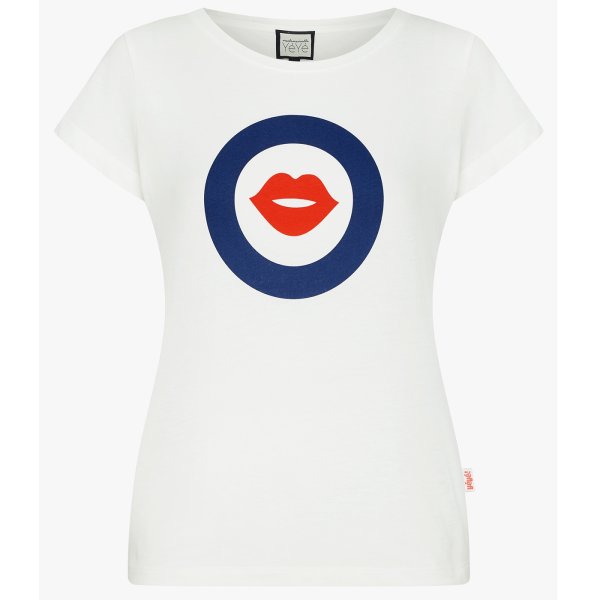 MADEMOISELLE YéYé With Kisses T-Shirt white