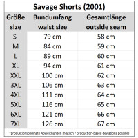 BRANDIT Savage Shorts anthracite S