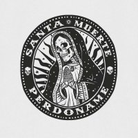 MEXICAN MOB Mens T-Shirt Santa Muerte white