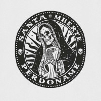 MEXICAN MOB Mens T-Shirt Santa Muerte white M