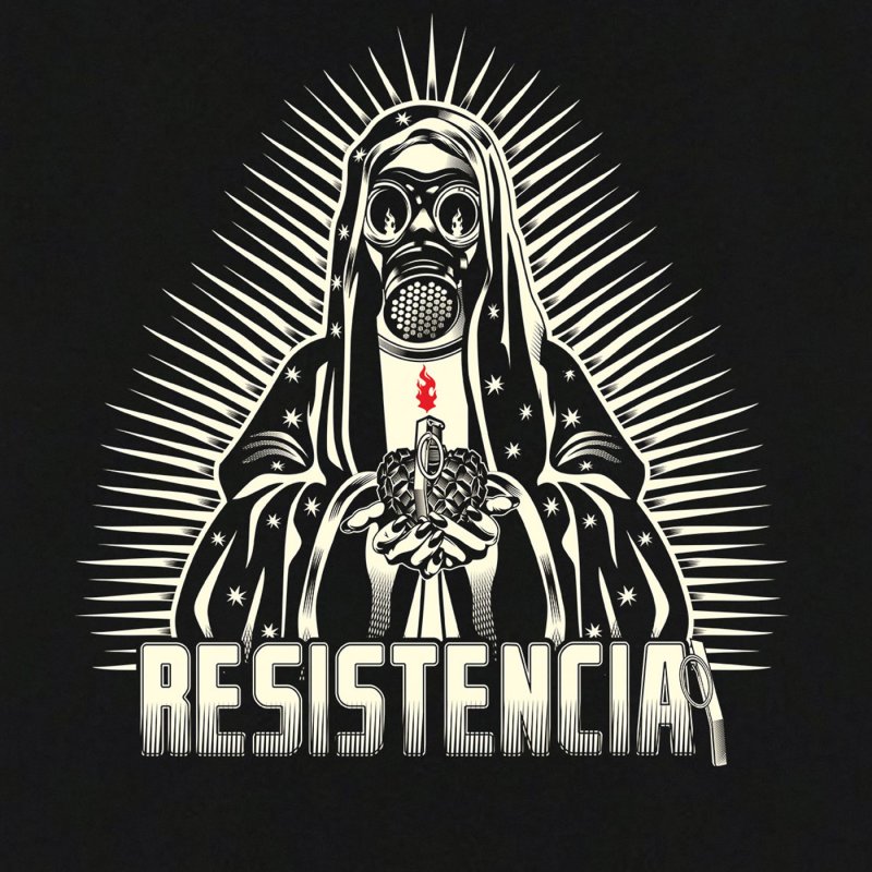 MEXICAN MOB Mens T-Shirt Resistencia black