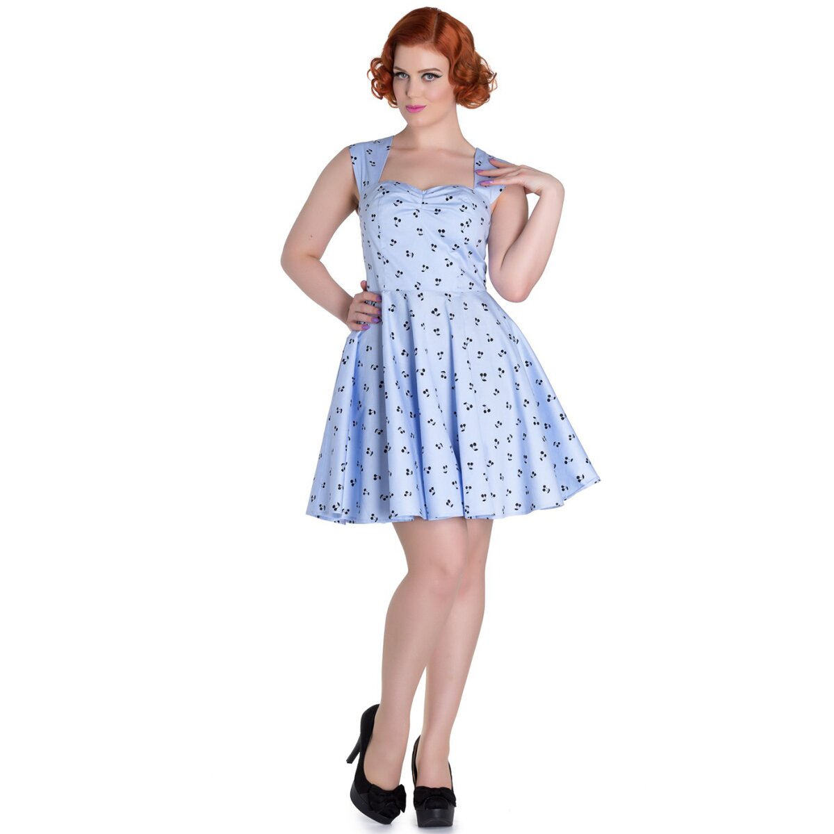 HELL BUNNY Lucine Dress blue, 49,99