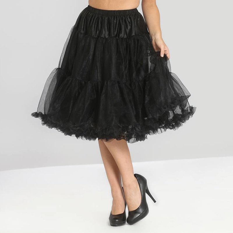 HELL BUNNY Polly Petticoat black XS/S