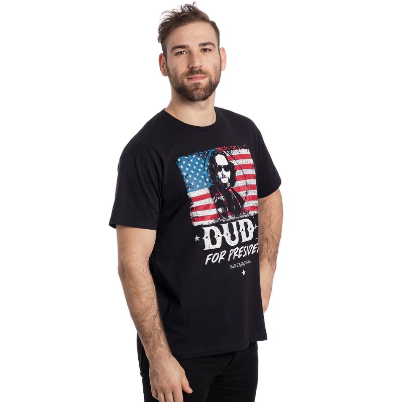 The Big Lebowski Dude for President T-Shirt black