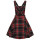 HELL BUNNY Islay Pinafore black/red