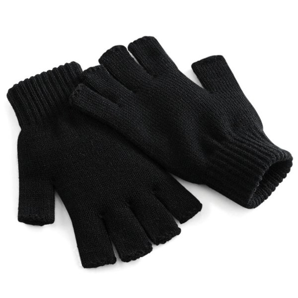 BEECHFIELD Fingerless Gloves black
