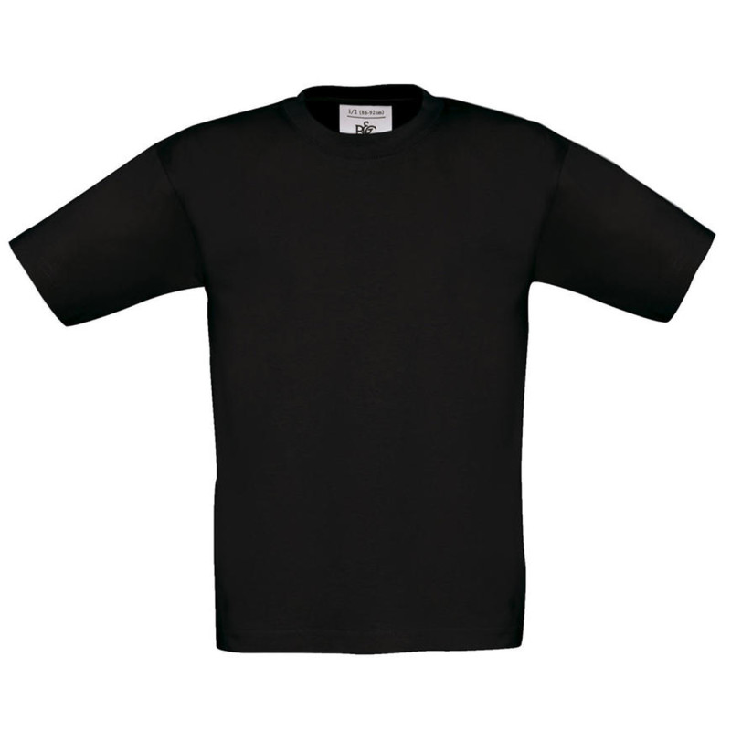B&C Exact 190/kids T-Shirt schwarz 5-6 Jahre