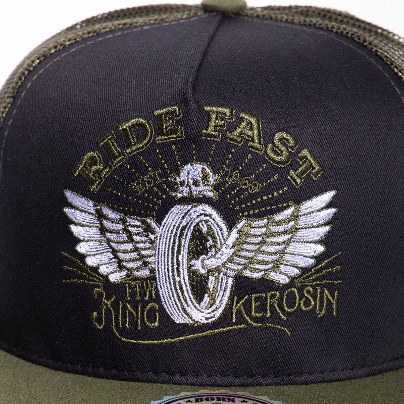 KING KEROSIN Baseballcap Mit Netzeinsatz Ride Fast