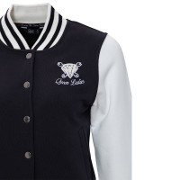QUEEN KEROSIN College Jacket mit Frottier-Stickerei L