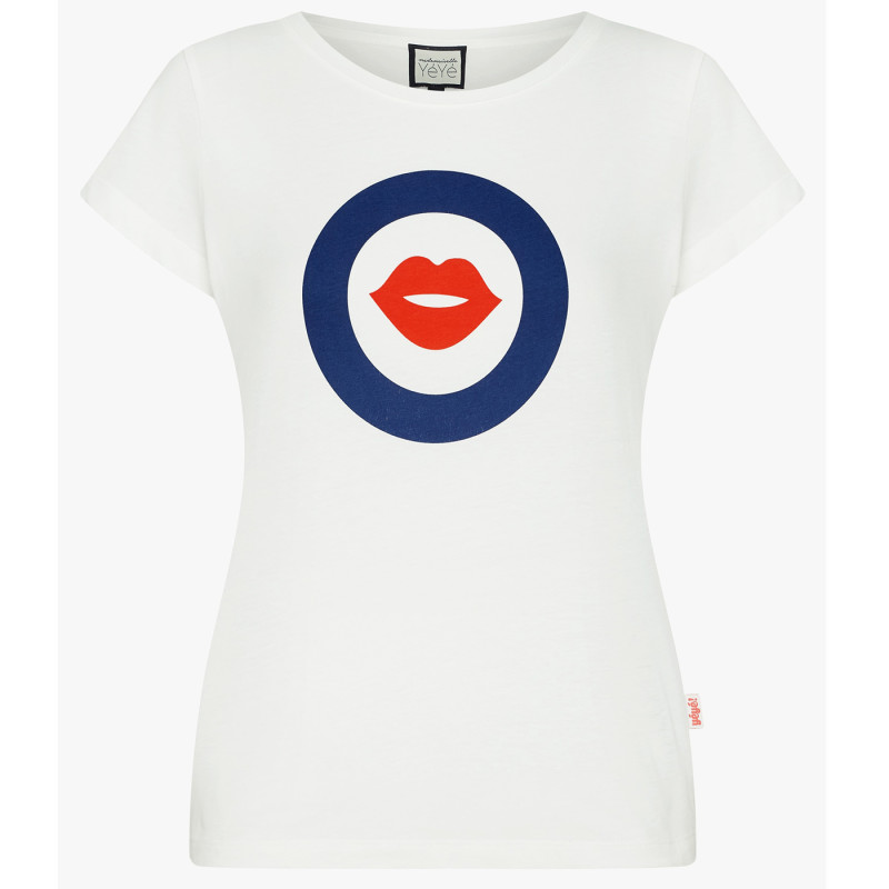 MADEMOISELLE YéYé With Kisses T-Shirt white XS