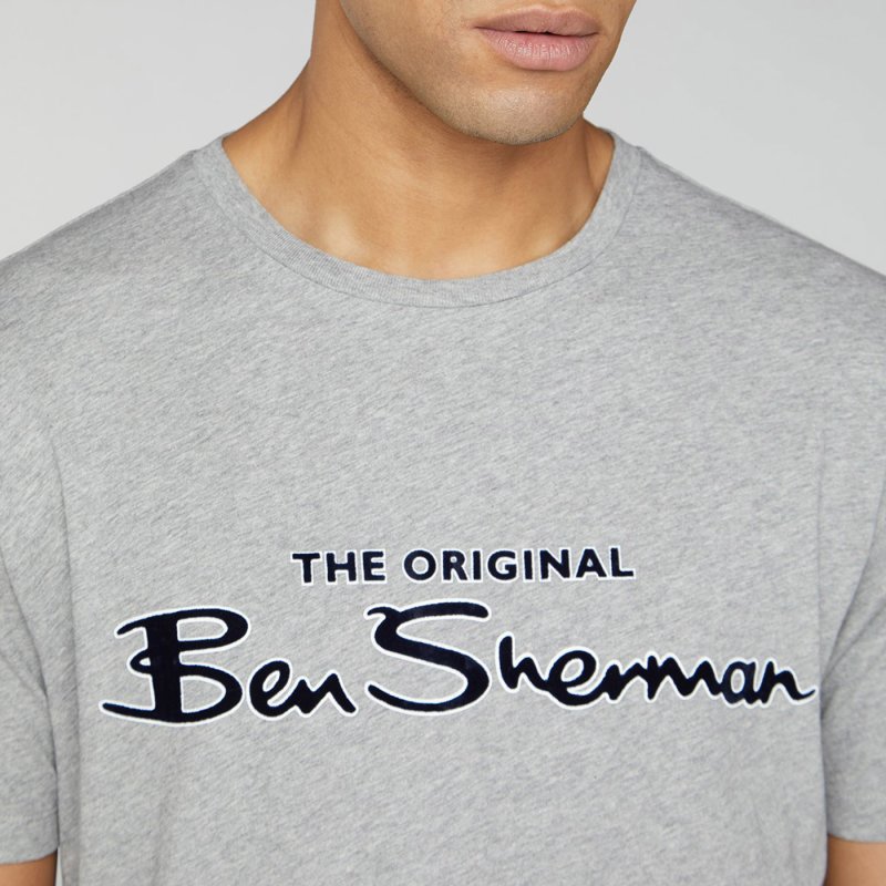BEN SHERMAN Signature Target T-Shirt grey