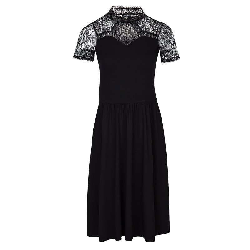 VM Summer Lace Dress Black - XS