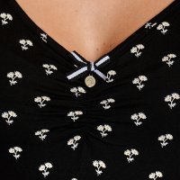 VM Petite Marguerite Shirt Black/Allover - XS