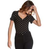 VM Petite Marguerite Shirt Black/Allover - XS