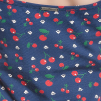 PD Cat Paws & Cherries Dress blue allover - XL