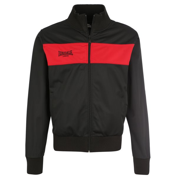 LONSDALE Alnwick Tricot Jacket black/red