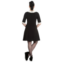 HELL BUNNY Magpie Mini Dress black