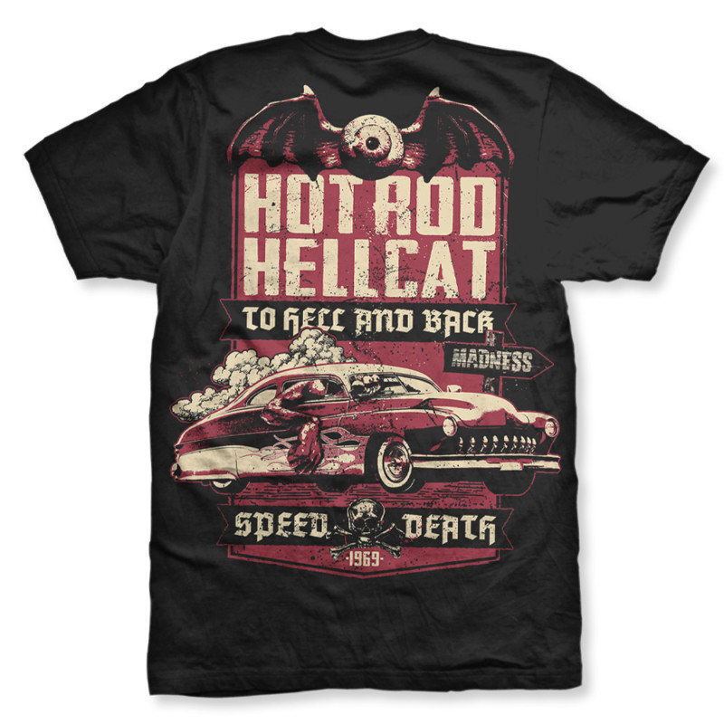 HOTROD HELLCAT Men Shirt Speed Death black XL
