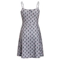 PUSSY DELUXE Kitty Cupcake Love Dress grey allover