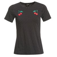 PUSSY DELUXE Mini Dots Basic Shirt black allover