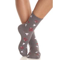 PUSSY DELUXE Cherry Logos & Cats 3 Pack Socks mulicolour
