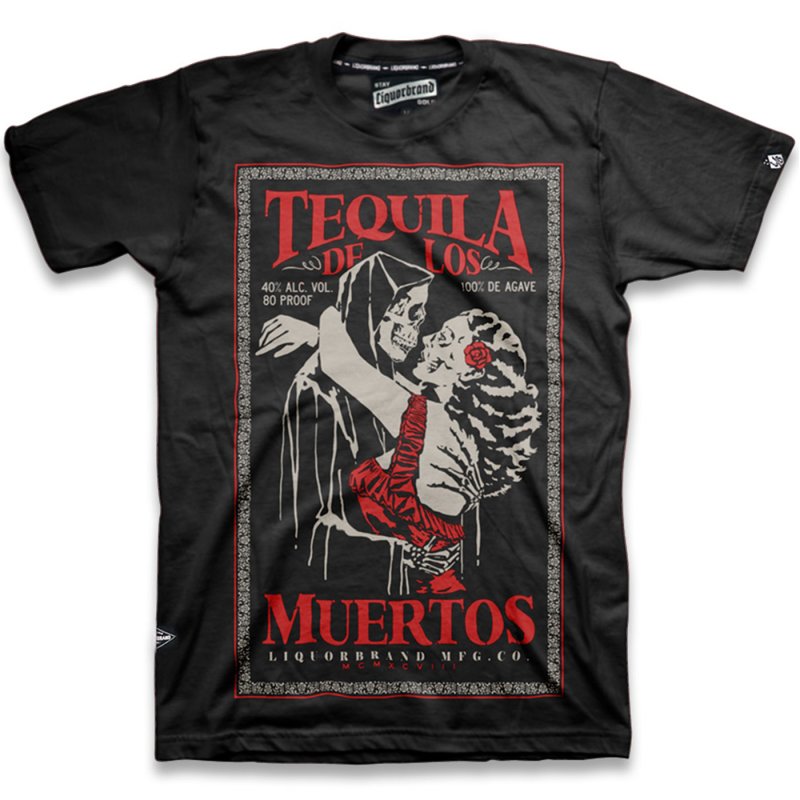 LIQUOR BRAND Men Shirt Tequila black