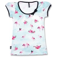 LIQUOR BRAND Girl Shirt Flamingos blue