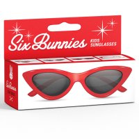 SIX BUNNIES Kids Sunglasses Cat Eye red