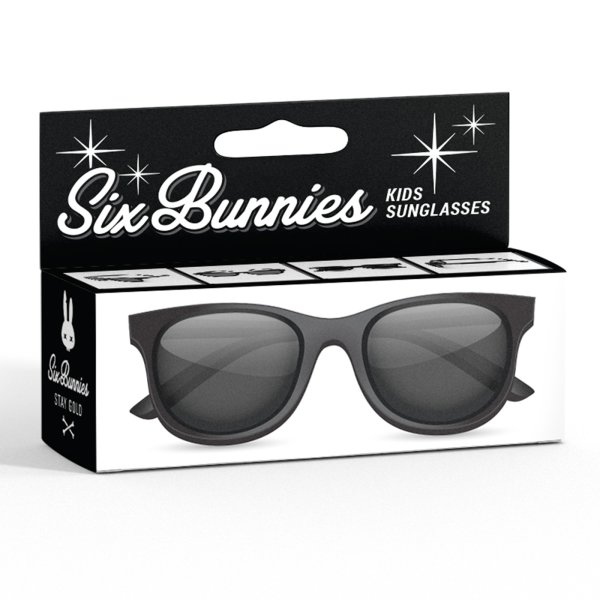 SIX BUNNIES Kids Sunglasses Wayfarer black