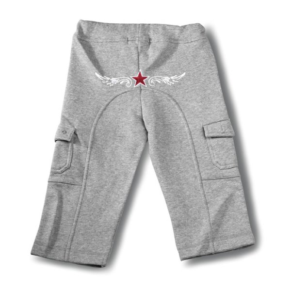 Rock Star Baby Pants "Angel Wings" grey