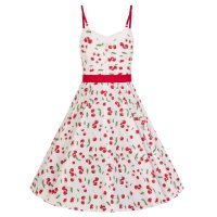 HELL BUNNY Sweetie 50s Dress white