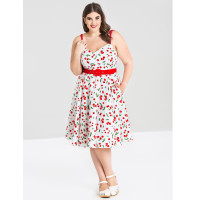 HELL BUNNY Sweetie 50s Dress white S