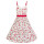 HELL BUNNY Sweetie 50s Dress white S