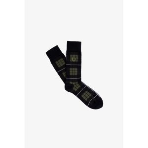 FRED PERRY Tartan Laurel Wreath Socken green