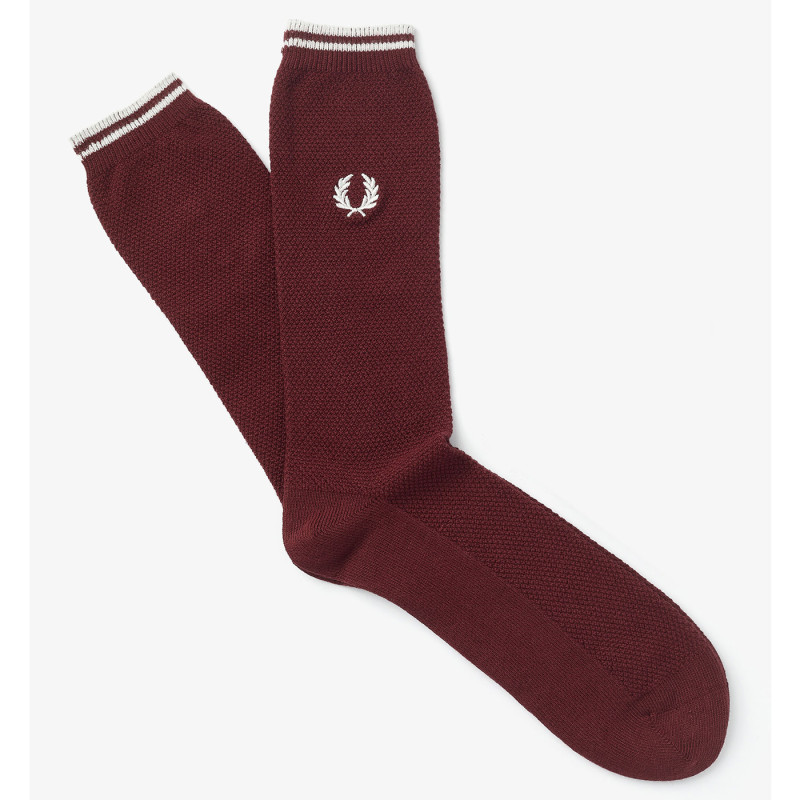 FRED PERRY Tipped Sport Socks port/snow white 39-42