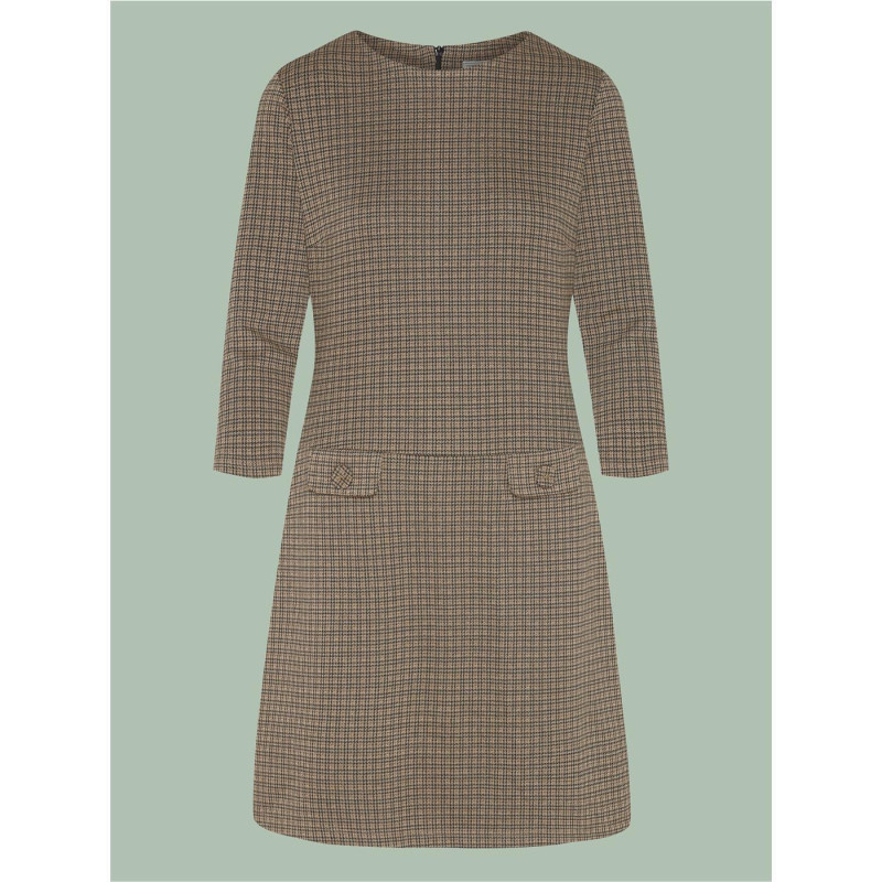 MADEMOISELLE YéYé Nine To Five Dress Hip To Be Square brown XS