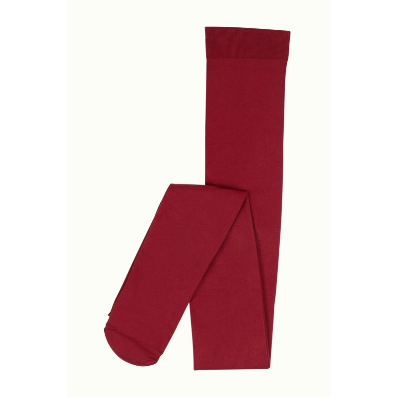 KING LOUIE Tights Solid 120 DEN cabernet red S/M