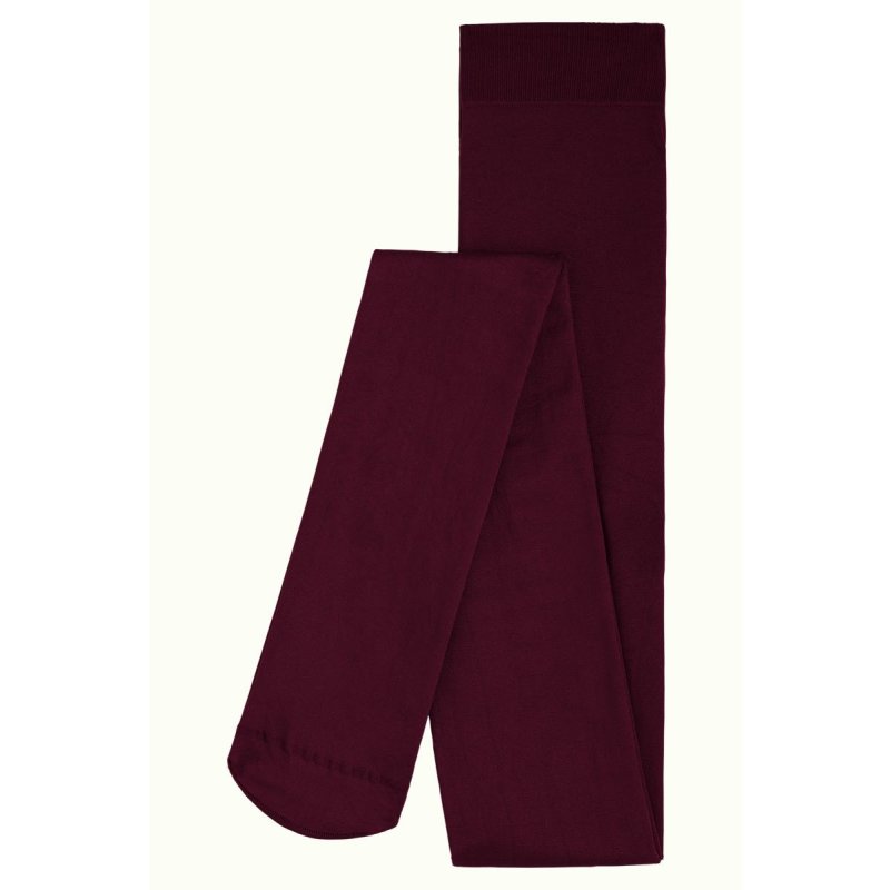 KING LOUIE Tights Solid 120 DEN grape red S/M