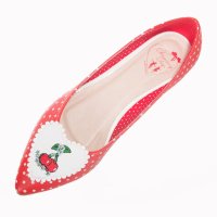 BANNED Everly pumps red/ white