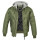 BRANDIT MA1 Sweat Hooded Jacket olive/grey 5XL