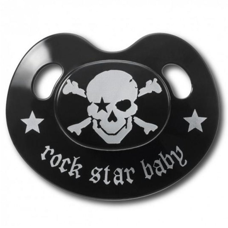 ROCK STAR BABY Schnuller Pirat black