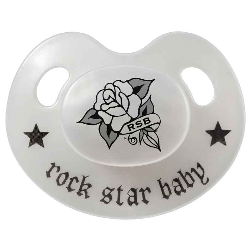 ROCK STAR BABY Pacifier Rose 18+ Monate