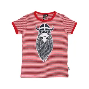 DANEFAE Danerainbow Ringer T-Shirt FREJA red/ chalk