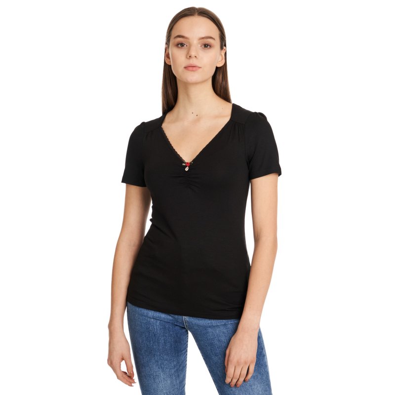 VIVE MARIA Black Lilly Shirt Female T-Shirt